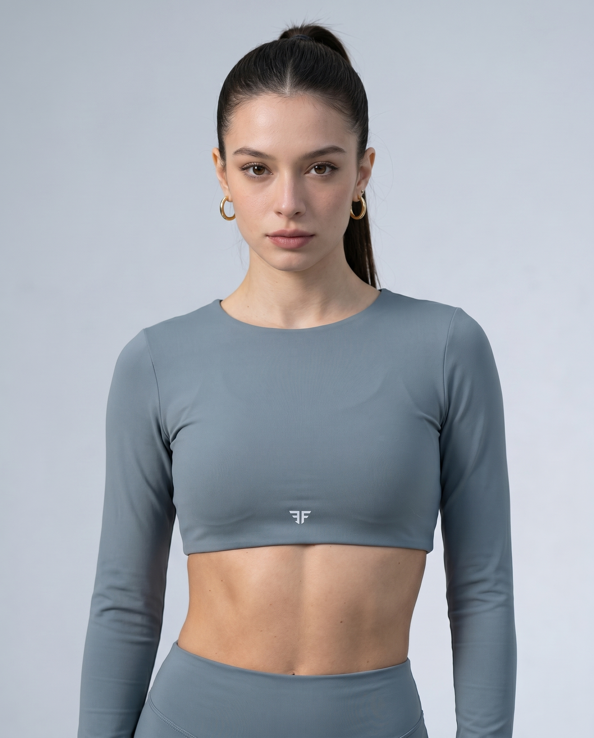AURA FLXSCULPT™ Long Sleeve Top — Celeste
